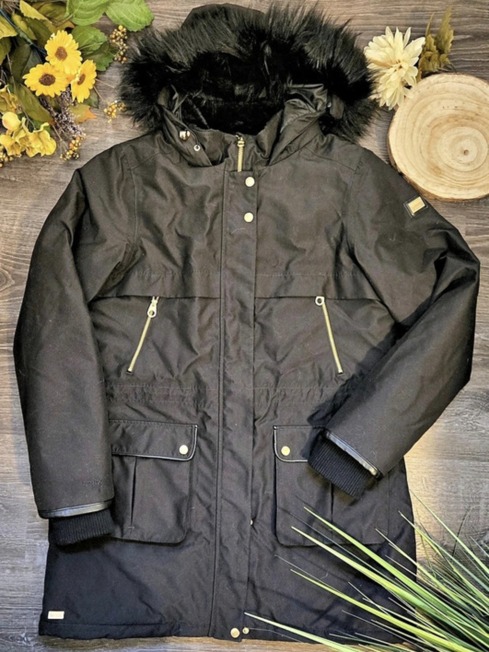Regatta Great Outdoors Women'Small Black Puffer Coat Size Small